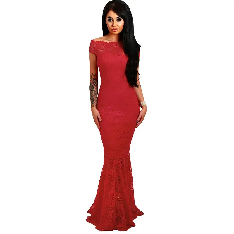 Red-Bardot-Lace-Fishtail-Maxi-Dress-LC61481-3-20961