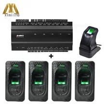 TCP/IP Four Doors Access Control System Fingerprint Access Control Panel With Fingerprint Reader And Fingerprint Sensor Inbio460
