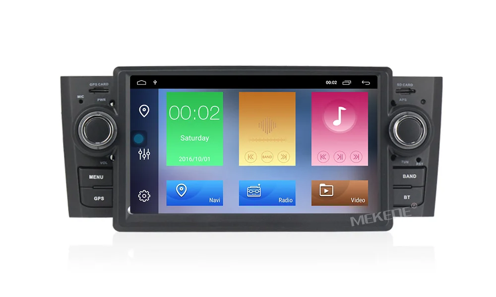 Excellent Car Multimedia player GPS Android8.1 Android9.1 Car Radio 1 Din DVD For Fiat/Grande/Punto/Linea 2007-2012 Radio FM steering 18