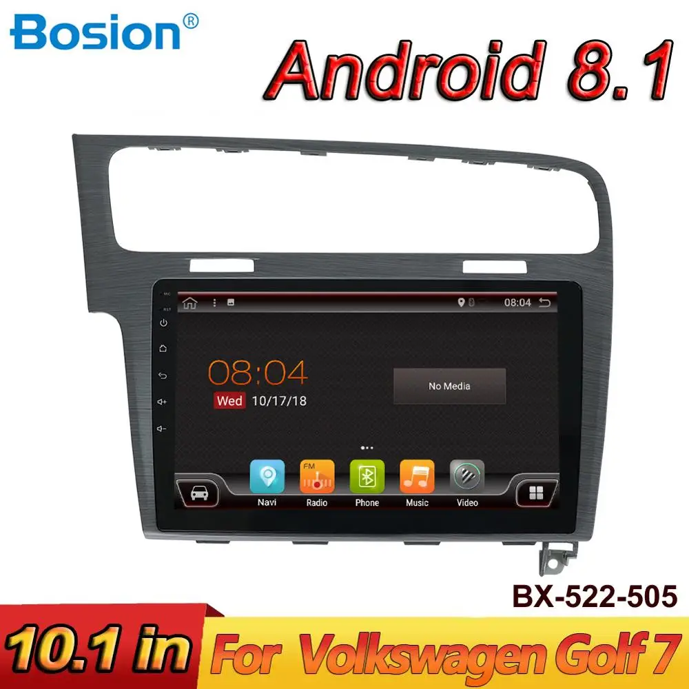 Discount Bosion 10.1" Android Car DVD Multimedia Player GPS For Volkswagen Golf 7 2013 2014 2015 audio car radio stereo navigator 1