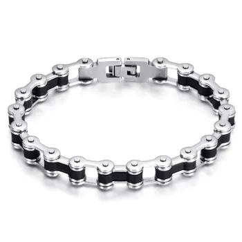 

2020 New Europe Fashion Jewelry Crystal from Swarovskis Explosive accessories Simple men's stainless steel bracelet As gifts