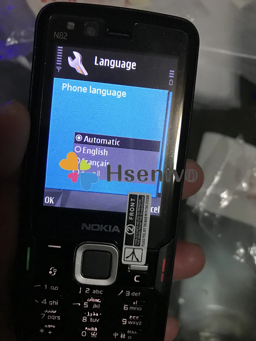 N82 разблокированный Nokia N82 GSM 3G сеть WIFI 5MP камера FM 2,4 дюймов мобильный телефон 1 год гарантии