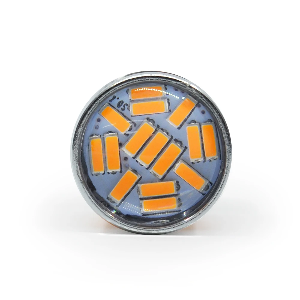 Современный автомобиль 4 шт. T20 7440 PY21W BA15S 1156 BAU15S 105 SMD 4014 чип светодиодные лампы