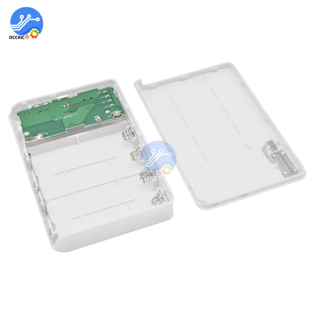Коробки для хранения аккумуляторов 4X18650 USB Блок питания держатель блок 18650