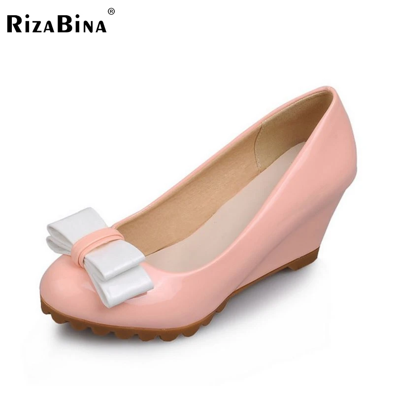 

women wedge high heel shoes wedding lady sexy spring female pointed toe fashion heeled pumps heels shoes size 34-39 P16766