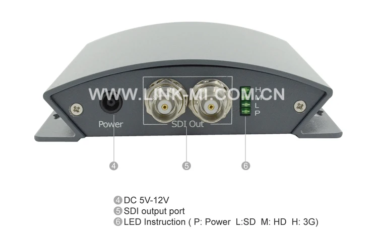 LINK-MI PVS01 Профессиональный VGA до 3g/HD/SD SDI конвертер с DIP-переключателем Настройка до 1080 p VGA в SDI конвертер