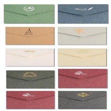 XRHYY 3 шт. Ретро стиль Элегантный Бронзовая Печать Высококлассные бизнес пригласительные конверты свадебные открытки поздравительные открытки 9 цветов