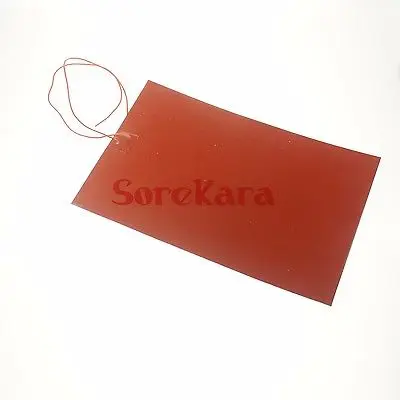

12V DC 80x100mm 25W Rectangle Flexible Waterproof Silicon Heater Pad For Oil Tank Electrical Wires