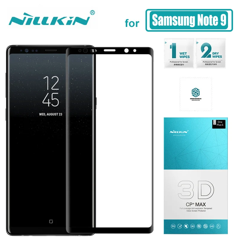 for Samsung Galaxy Note 9 Nillkin CP+ Max Full Cover 3D Tempered Glass Note9 Screen Protector for Samsung Note 9 Nilkin Glass