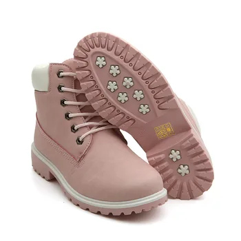 

Nice Winter New Single Flat Boots Women Boots Female Large Size Leisure Martin Boots lace-up Fashion Casual Shoes DT515