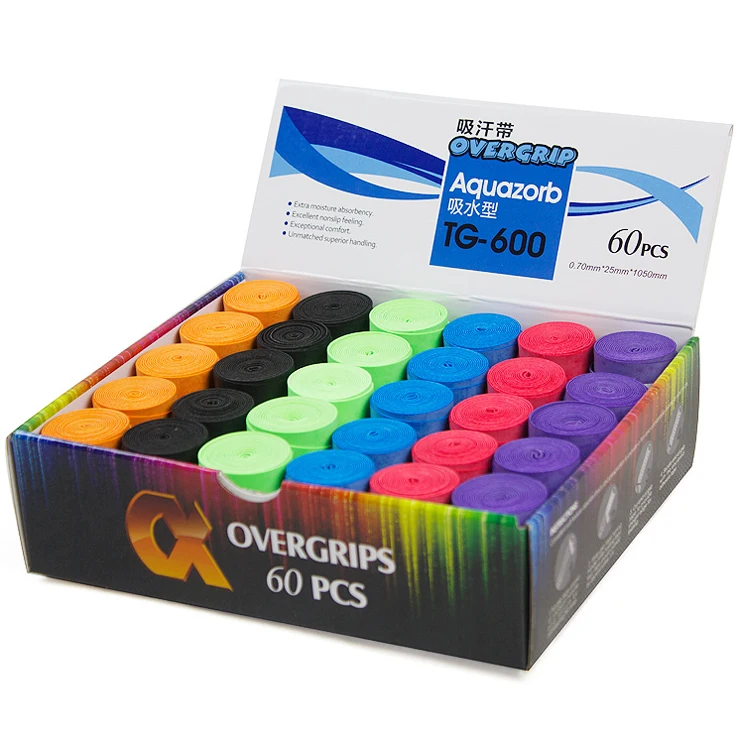 

60pcss/lot TG-600 Dry feel overgrip/tennis/badminton/padel tennis