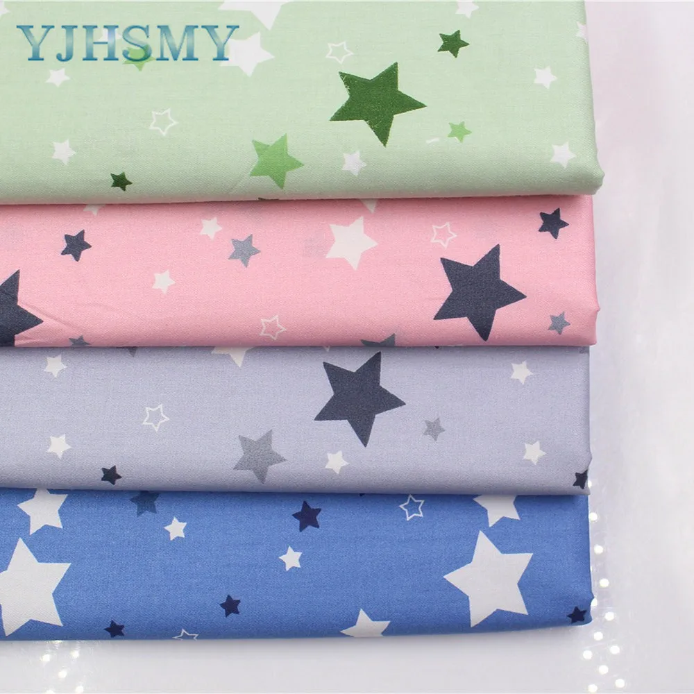 

YJHSMY 177282, Star series cotton fabric,width 50 x160cm/pcs,DIY handmade crib bedding sets,pillows,tablecloths,baby bed linings