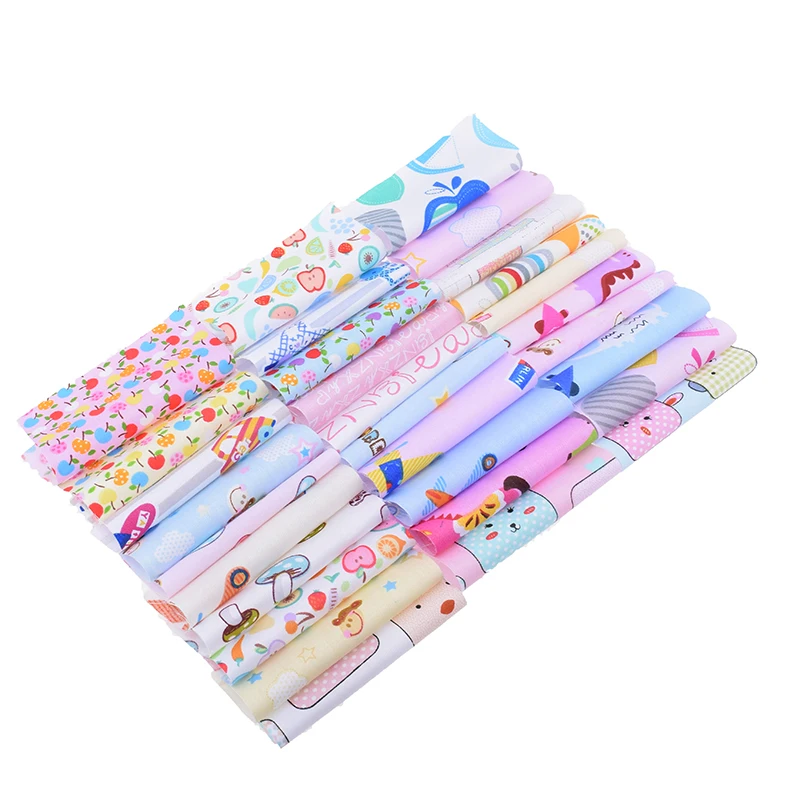 Cotton Craft Fabric Cotton Fabric Craft Fabric Fabric Material 30Pcs/Lot 10x10cm Random Color Print Twill Cotton Fabric Bundle/Patchwork For DIY Quilting Sheet Pillow Sewing Materials