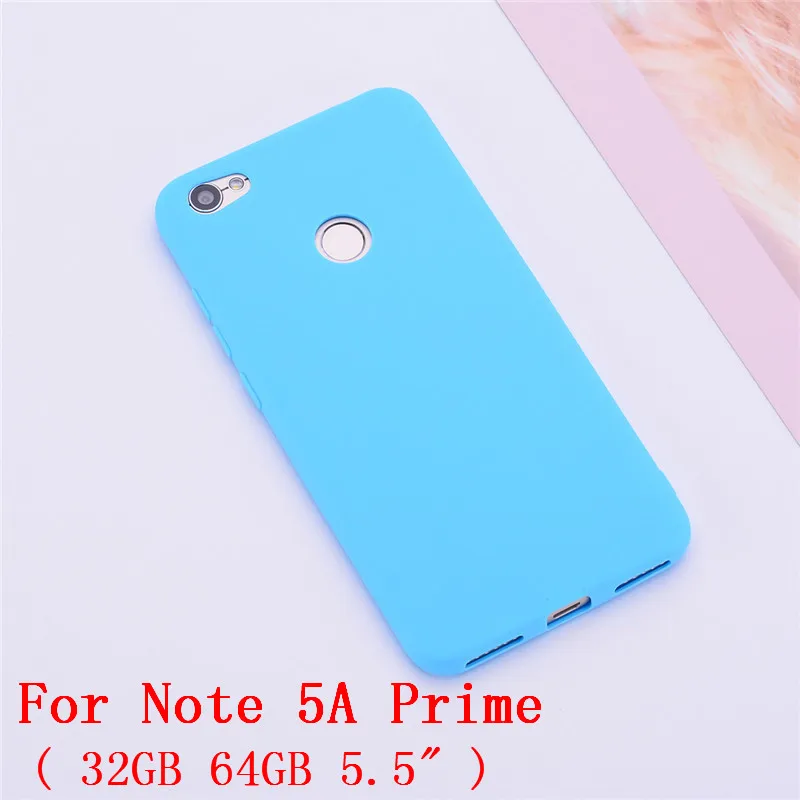 Xiaomi Redmi Note 5A чехол Redmi Note 5A Prime чехол силиконовый цветной матовый мягкий TPU чехол для Xiaomi Redmi Примечание 5A Prime чехол для телефона - Цвет: Note 5A Prime 5