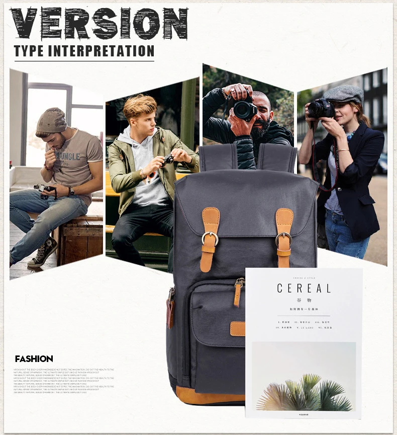 Водонепроницаемый Холст Открытый износостойкий большой емкости фотографии сумка камера фото рюкзак мужчины для Nikon/Canon/sony/Fujifilm