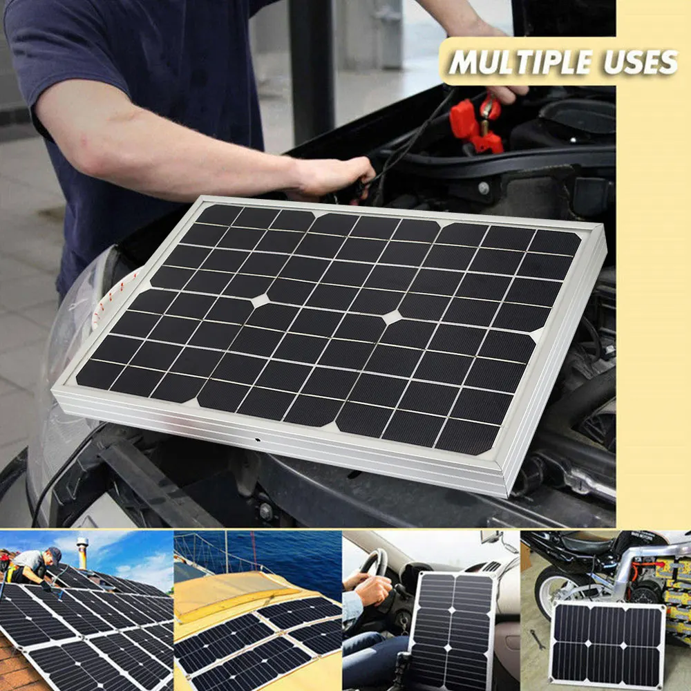 

Monocrystalline Silicon Solar Panel Solar Cells Reusable Powered Outdoor Module Travel DIY Solar Charging Equipment