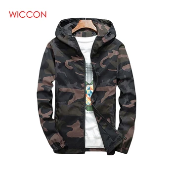 

2020 Spring and Autumn New Listing Men's Camouflage Jacket Fashion Leisure Loose Hooded Pilot Jacket Male Brand Clothing Coat