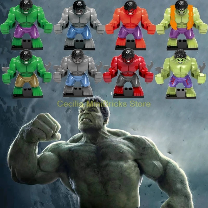 

Legoing Avengers Endgame Hulk Bruce Banner Black Widow Building Blocks Toys For Children Legoings Marvel Super Heroes Thanos