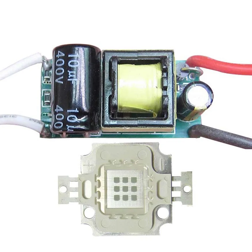 10W Square Base UV Ultraviolet 365nm LED diodes Light Parts + Input AC 85~265V Output 4~12V LED driver 10W Square Base UV Ultraviolet 365nm LED diodes Light Parts + Input AC 85~265V Output 4~12V LED driver