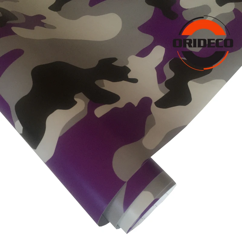 purple black snow camo vinyl car film 3