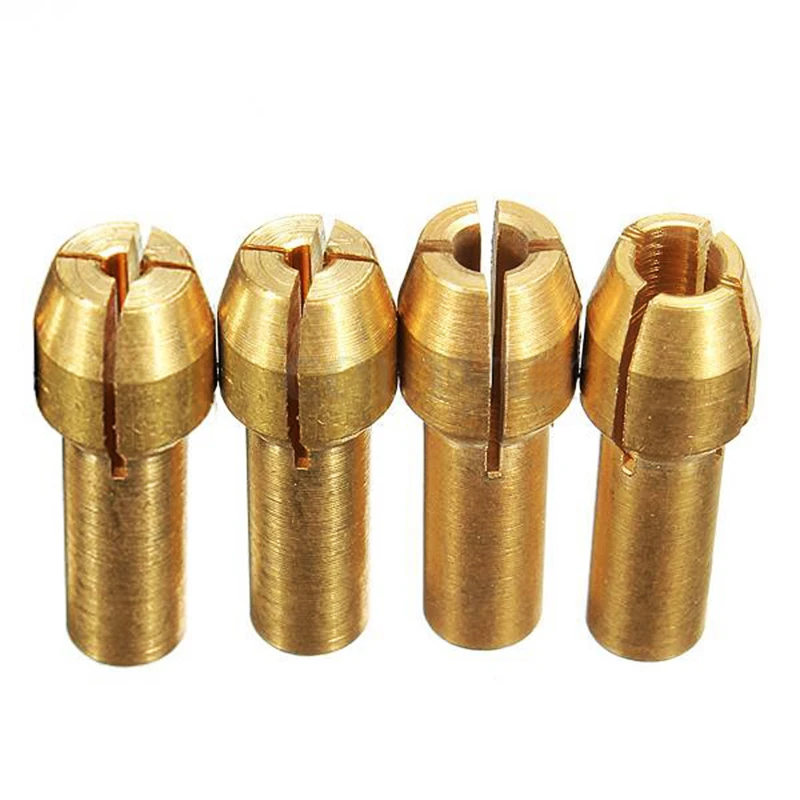 4pcs Rotary Multi Tool Collet Nut Kit Set for 0.8/ 1.6/ 2.35/ 3.2MMin
