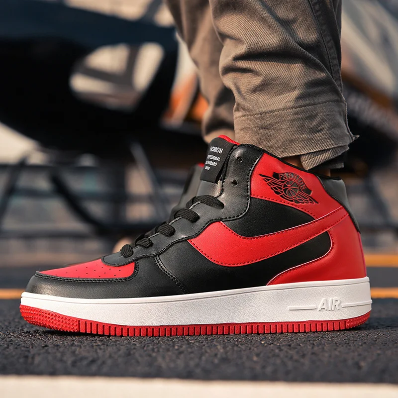 

Men Winter Sneakers Shopify Dropshipping Men's Shoes Trend Chicago Board Air Force No. 1 Hip Hop High Shoes Men's Canvas