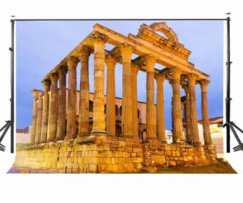 

7x5ft Photography Backdrop Architectural Landscape Backdrop Greek Temple Photography Background Studio Props