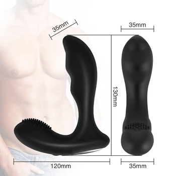 Wireless Remote Anal Vibrator For Male Women Double Motors Vibrating Prostate Massager Anal Plug Sex Toys for Men Butt Plug 5