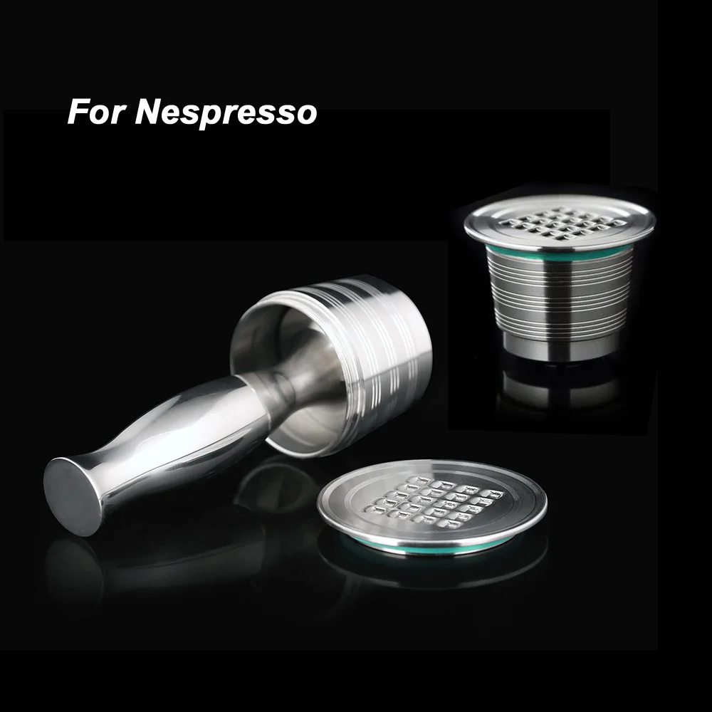 

Stainless Steel Refillable Nespresso Capsule Maker Nespresso Steel Reusable Rechargeable Capsula Empty Pod Cup For Nespresso Cap