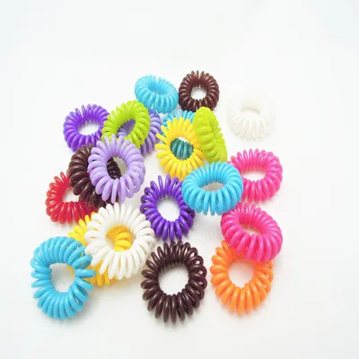 US $113.99 by DHL or EMS 20Bags 100pcsbag random color Telephone Wire Cord Girl Elastic Head Tie Hair Rope Accessories Hair Styling Tools