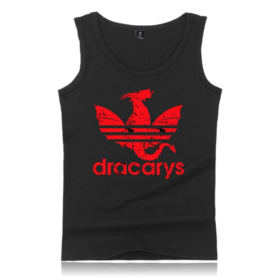 Игра ThronesTank Топы Таргариен огонь и крови Повседневная мода Dracarys О образным