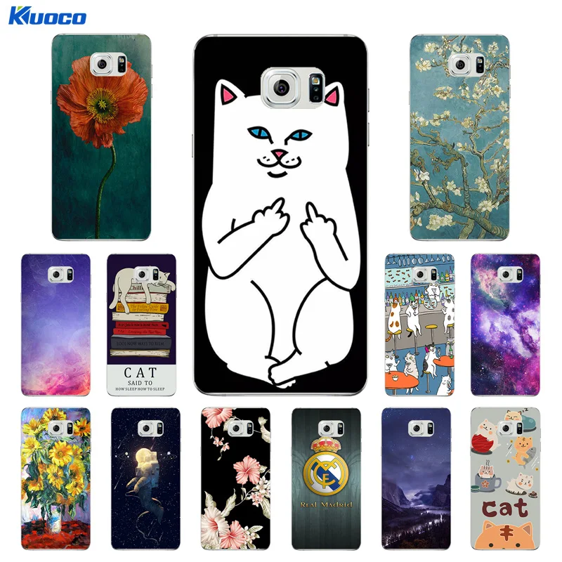 Case for Samsung Galaxy Note 5 Case Silicone Cover Cat