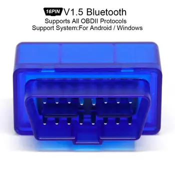 

ELM327 V1.5 16Pin Super Mini Bluetooth Scanner Wireless Interface Auto Interface Code Readers Diagnostic Tool OBDII Protocols