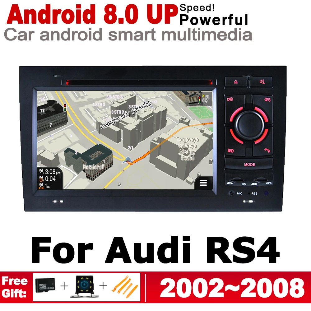 

Android 8.0 up IPS car dvd player For Audi RS4 8E 8H 2002~2008 MMI original Style Autoradio gps navigation