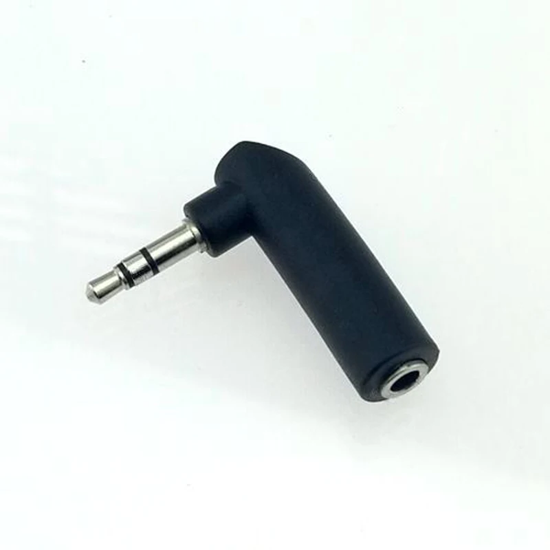 20pcs Jack 3 5mm Headset Adapter Audio Connector Male Turn Female Headphone Plug Right Angle 90 Degree Elbow L type Connector
