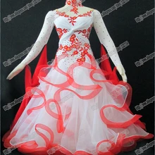 Современное Танго вальс бальных танцев платье, бальное платье из гладкой ткани, стандартный бальный зал платье девушки с павлином перо B-0021