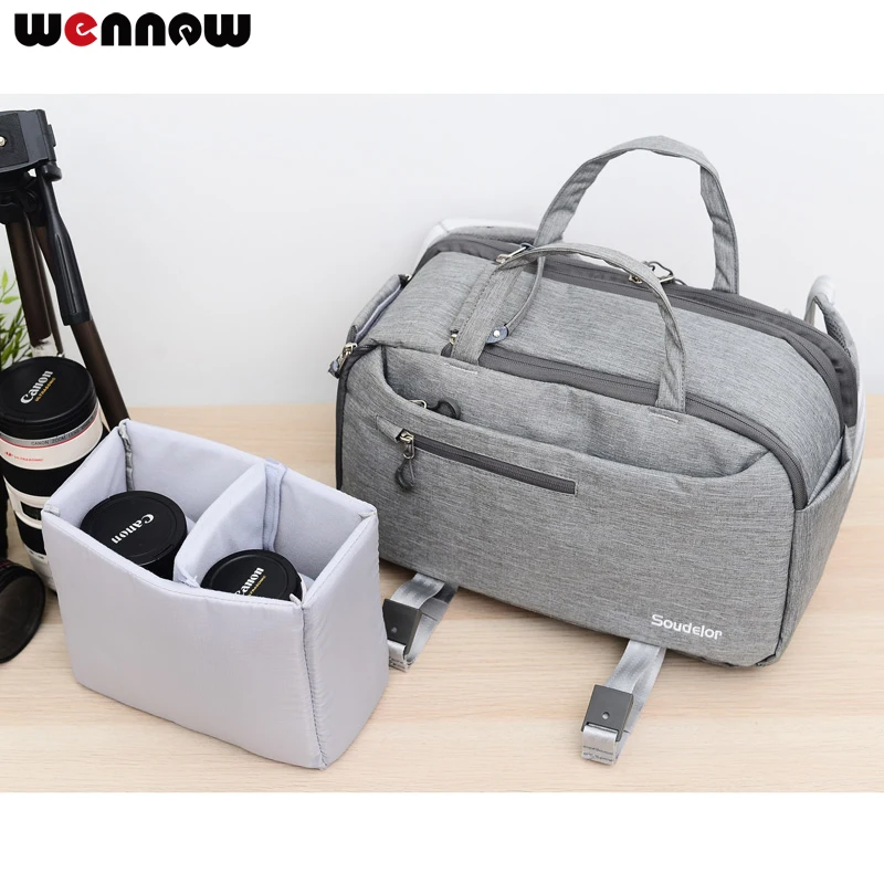 

wennew Camera Bag Lens Case with Tripod Holder for Nikon bag DSLR D5600 D5500 D5300 D5200 D5100 D3500 D3400 D3300 D3200 D3100