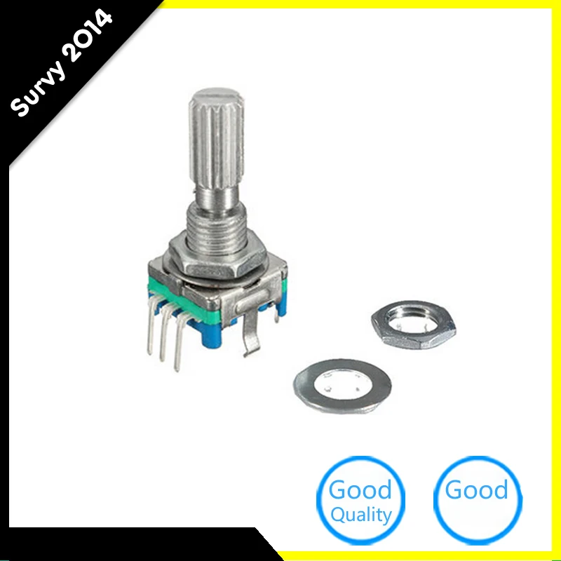 

2PCS EC11 Rotary Encoder Audio Digital Potentiometer with Switch Handle 20mm EC11 Switch