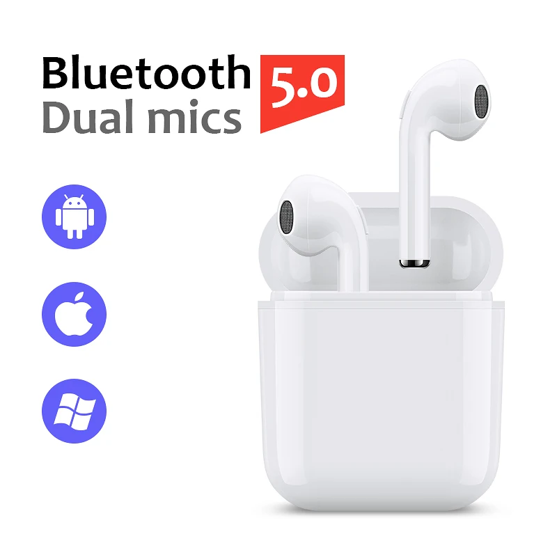 

2019 New i10 tws Bluetooth 5.0 Wireless Earbuds Mini Stereo Earphones Headphones Upgrade Air Pods Headset With Charging Box