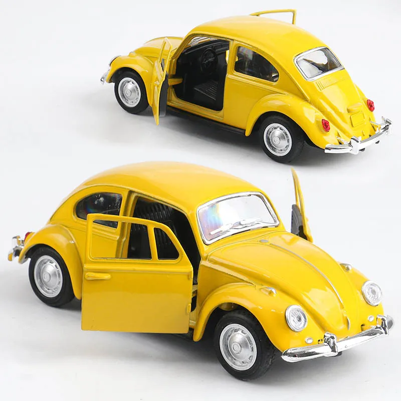  High simulation Retro Classic Volkswagen Beetle 1:36 alloy car models metal diecasts Pull back Toy 