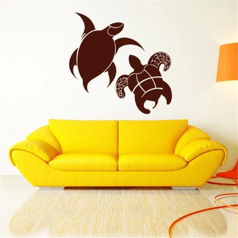 IDFIAF Turtle Animal Wall Decal Sea Ocean Decals Tortoise Tortoiseshell