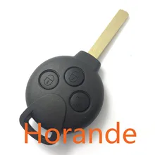 Horande для Mercedes Benz 3 Кнопки Smart Fortwo Автомобиль Дистанционного Ключа Замена Корпуса с Кнопкой Оболочки