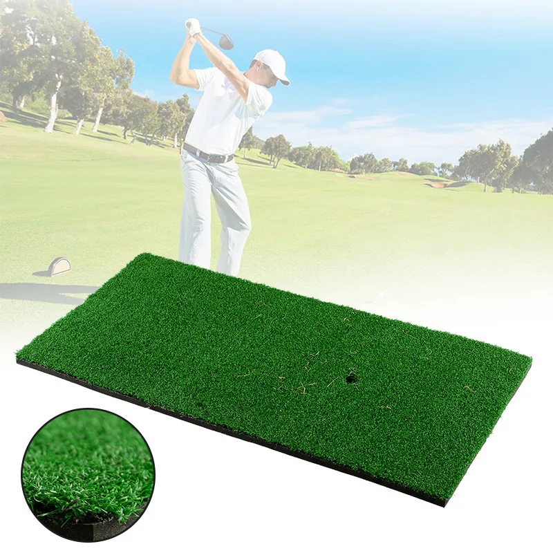 

Indoor Golf Practice Mat Residential Training Artificial Grass Golf Exercise Mat Practice Rubber Tee Holder Golf Mat Pad Traine