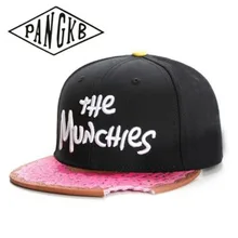 PANGKB бренд MUNCHIES Кепка снеки розовый snapback шляпа для мужчин и женщин Взрослый головной убор Хип-Хоп Уличная Повседневная Солнцезащитная бейсбольная Кепка Gorras bone