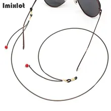 Цепь черного металла для чтения очки красный камень бисером очки для очков Солнцезащитные Очки Шнурок-цепочка держатель шейный ремень веревка