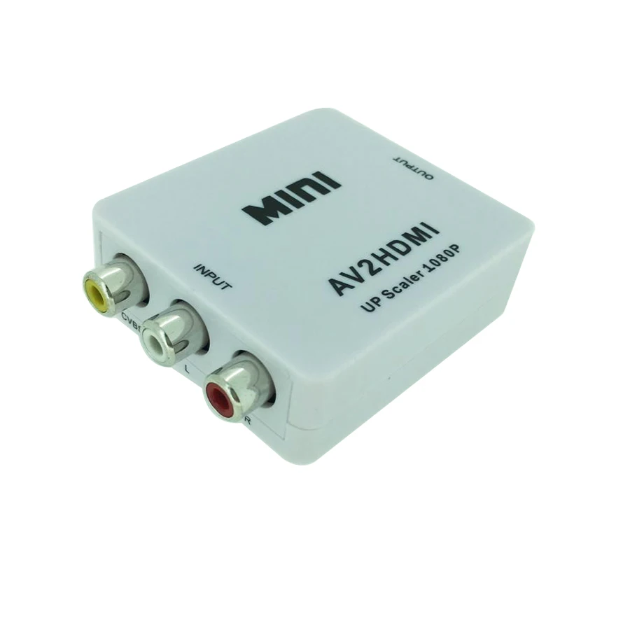 AV CVBS 3RCA в HDMI конвертер коробка 1080P видео AV2HDMI Мини адаптер для HDTV ПК| |