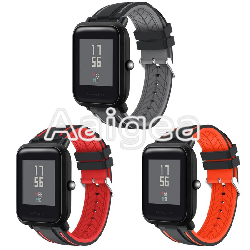 

Soft Silicone Replacement Strap Durable For Huami Amazfit Bip BIT PACE Lite Youth Smart Watch Sports watchbands for amazfit bip