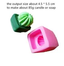 Best Offers Molds Cactus Connected with Pot Mold DIY handmade Craft plaster scented candle Soap silicon mold