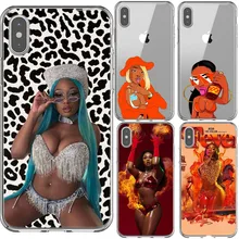 Силиконовый чехол для телефона Megan Thee Stallion Fever для iPhone XR X XS Max 6 6splus 7 7Plus 8 8 Plus 5 5S SE Rapper