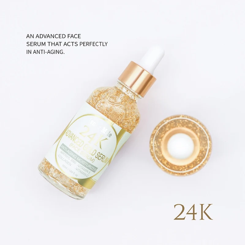 Новая усовершенствованная сыворотка 24k Gold, увлажняющий и укрепляющий кожу для осветления кожи, антивозрастная Сыворотка для лица